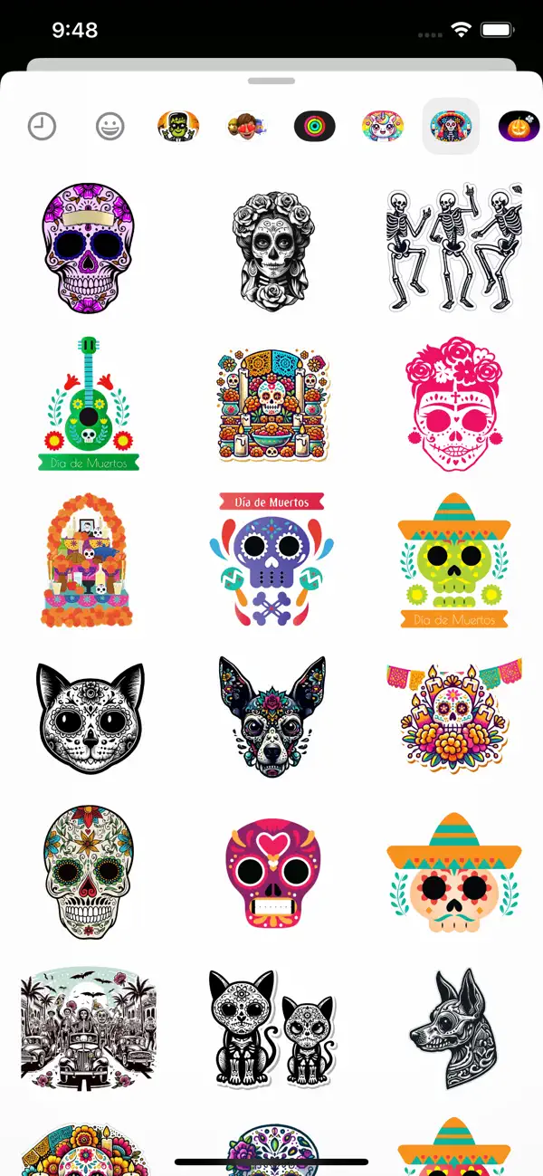 Screenshot #3 pour Dia de Muertos Stickers