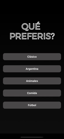 Que preferis? iPhone screenshot