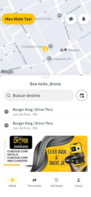 Meu Moto Táxi iPhone screenshot 1