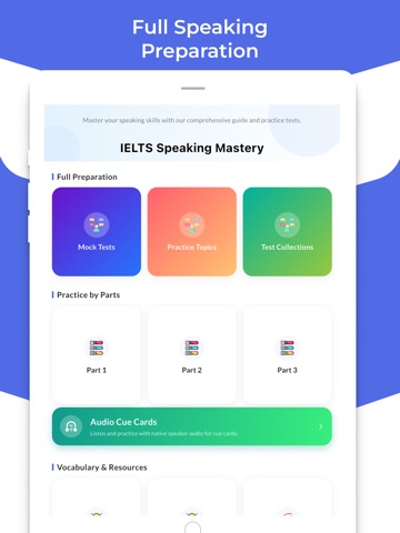 IELTS Speaking Mastery iPad screenshot