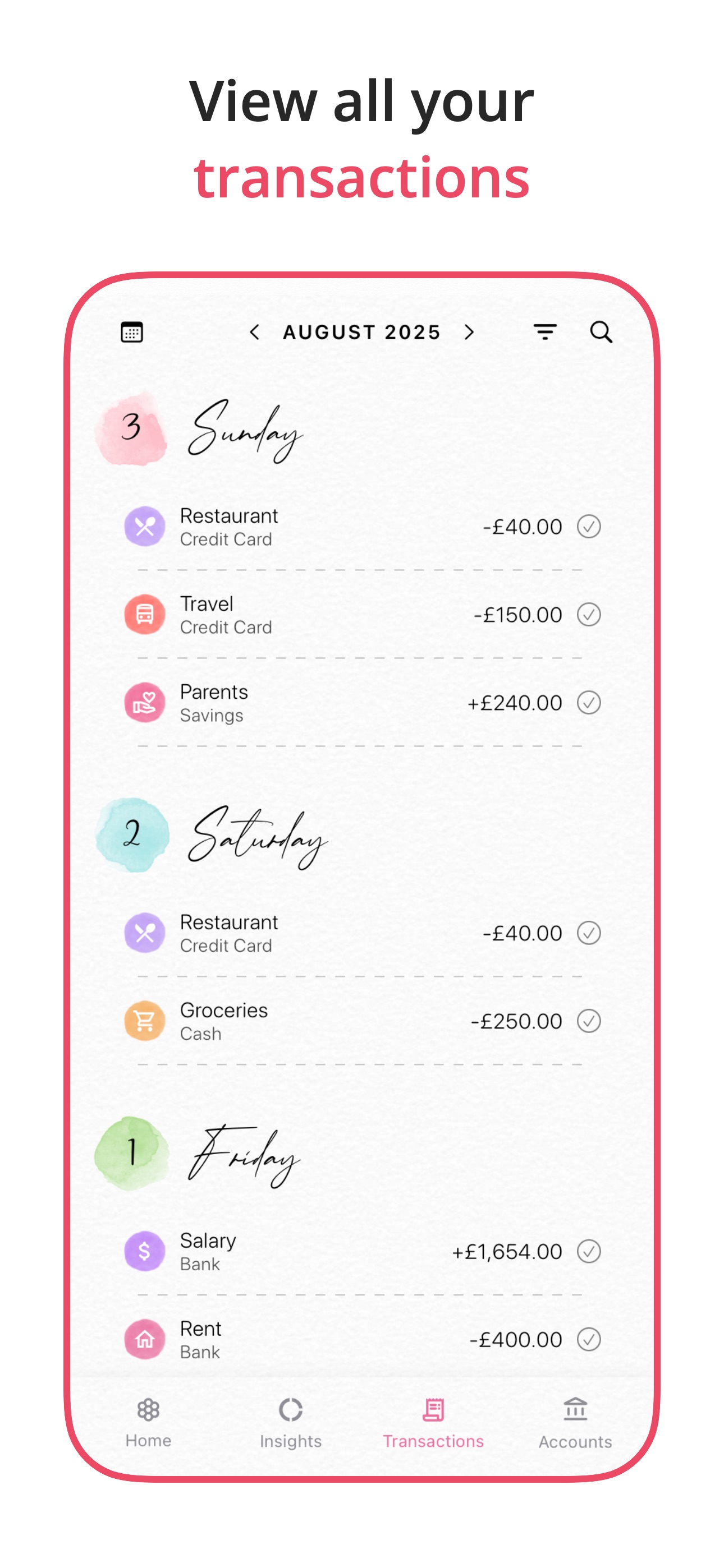 Screenshot 5 of Budget Planner App - Fleur