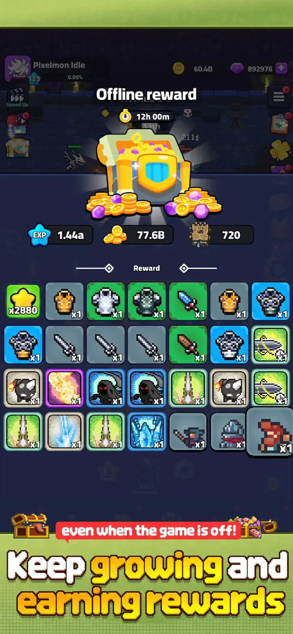 Pixelmon Idle Hack screenshot 6 - game app interface