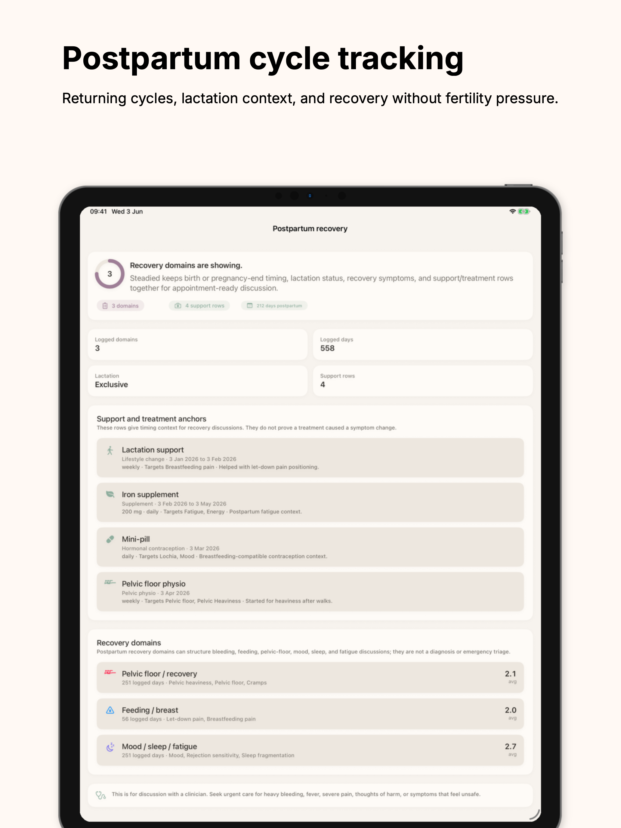 Steadied: PCOS PMDD Tracker screenshot 17