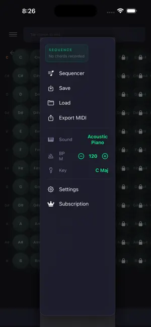 Chord Progression Visualizer screenshot 2