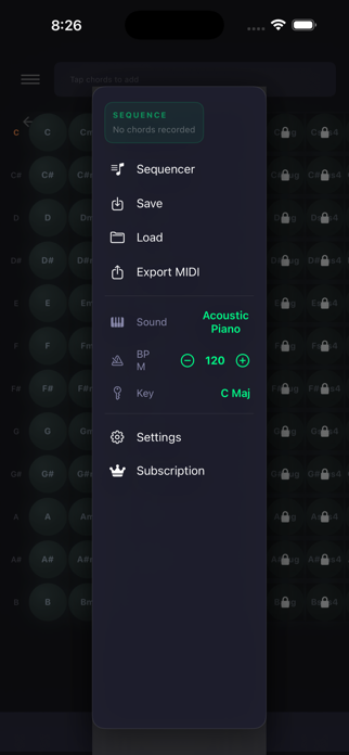 Chord Progression Visualizer Screenshot 2 of 4