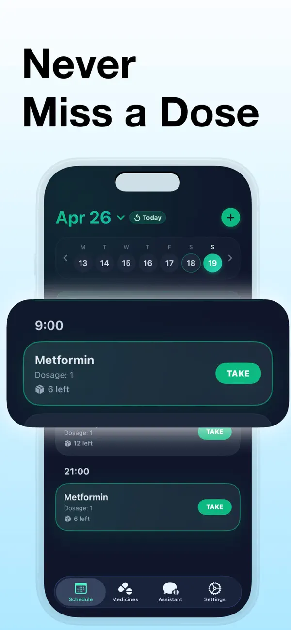 Private Pill Reminder DoseMed 截图 1
