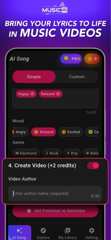 3B Music AI Song Generator screenshot