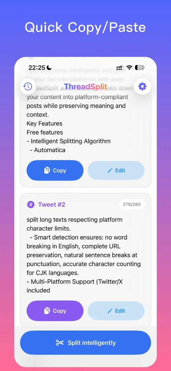 #1. ThreadSplit - Tweet Thread (iOS) بواسطة: 雷雷 张