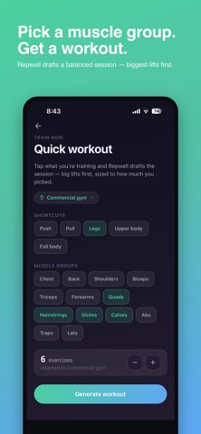 Repwell: Workout Tracker Screenshot 6 of 6