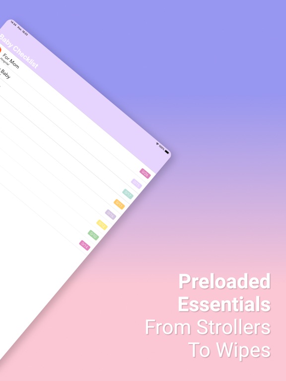 Screenshot #5 pour Baby Checklist - Shopping List
