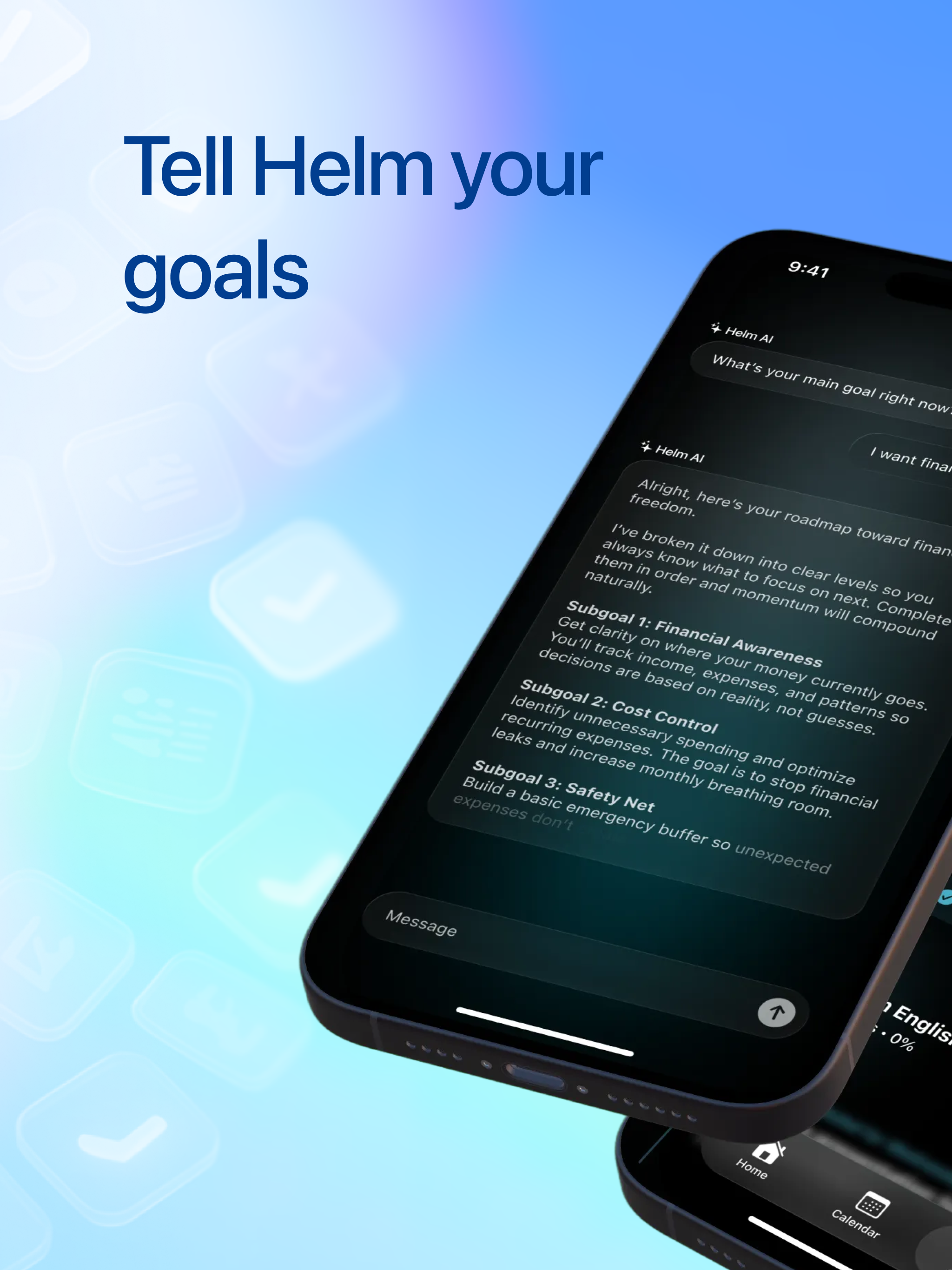 Helm - AI Goal & Habit Tracker