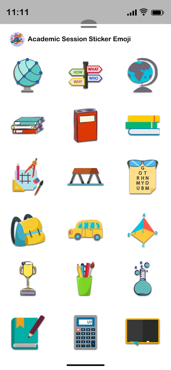 Screenshot #2 pour Academic Session Sticker Emoji