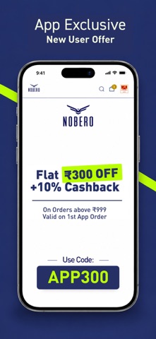 Nobero - Online Shopping App iPhone screenshot 2