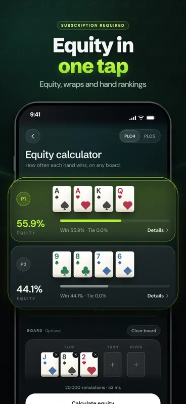 PLO Gecko: Omaha Poker Trainer screenshot 10 of 10