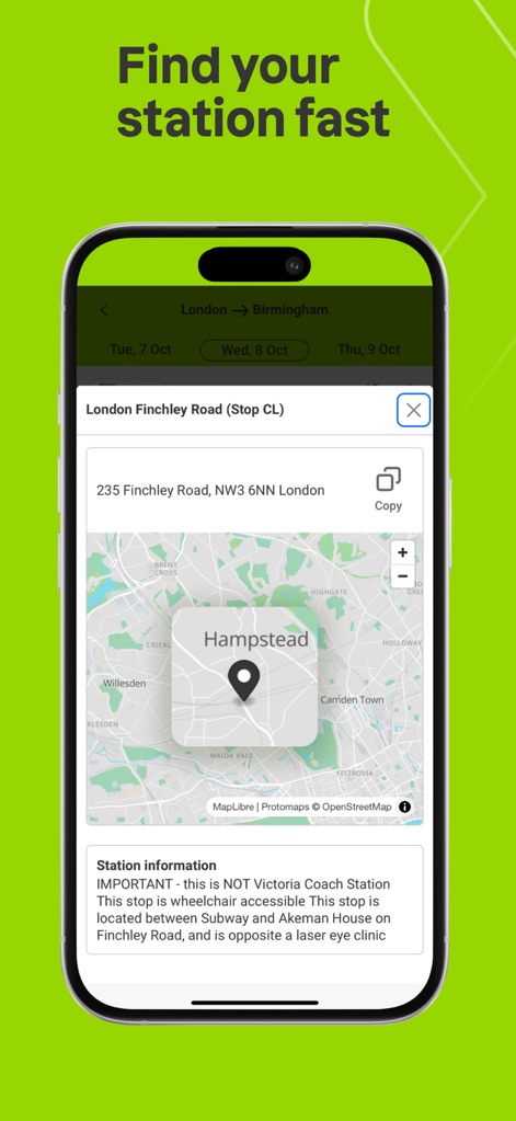 FlixBus & FlixTrain - Locate Your Stop