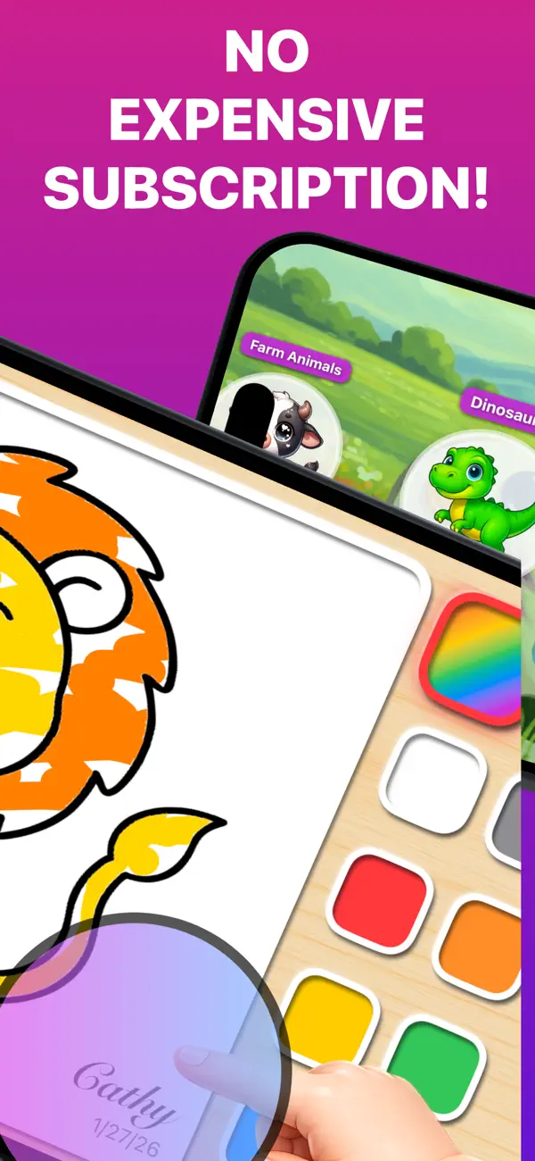 Coloring Games animal coloring screen