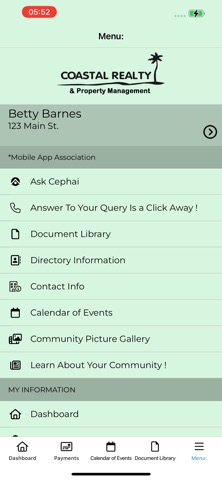 Coastal Realty Owner Portal screenshot
