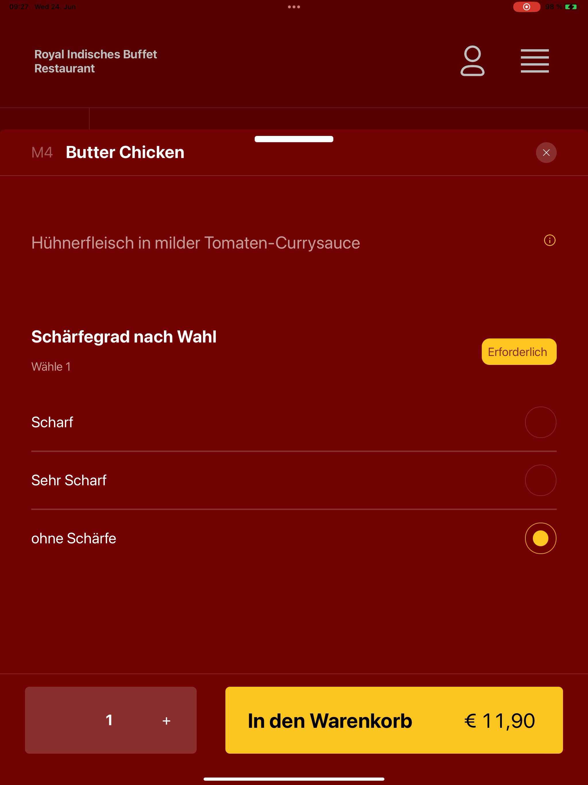 Royal Indisches Restaurant AT screenshot 14
