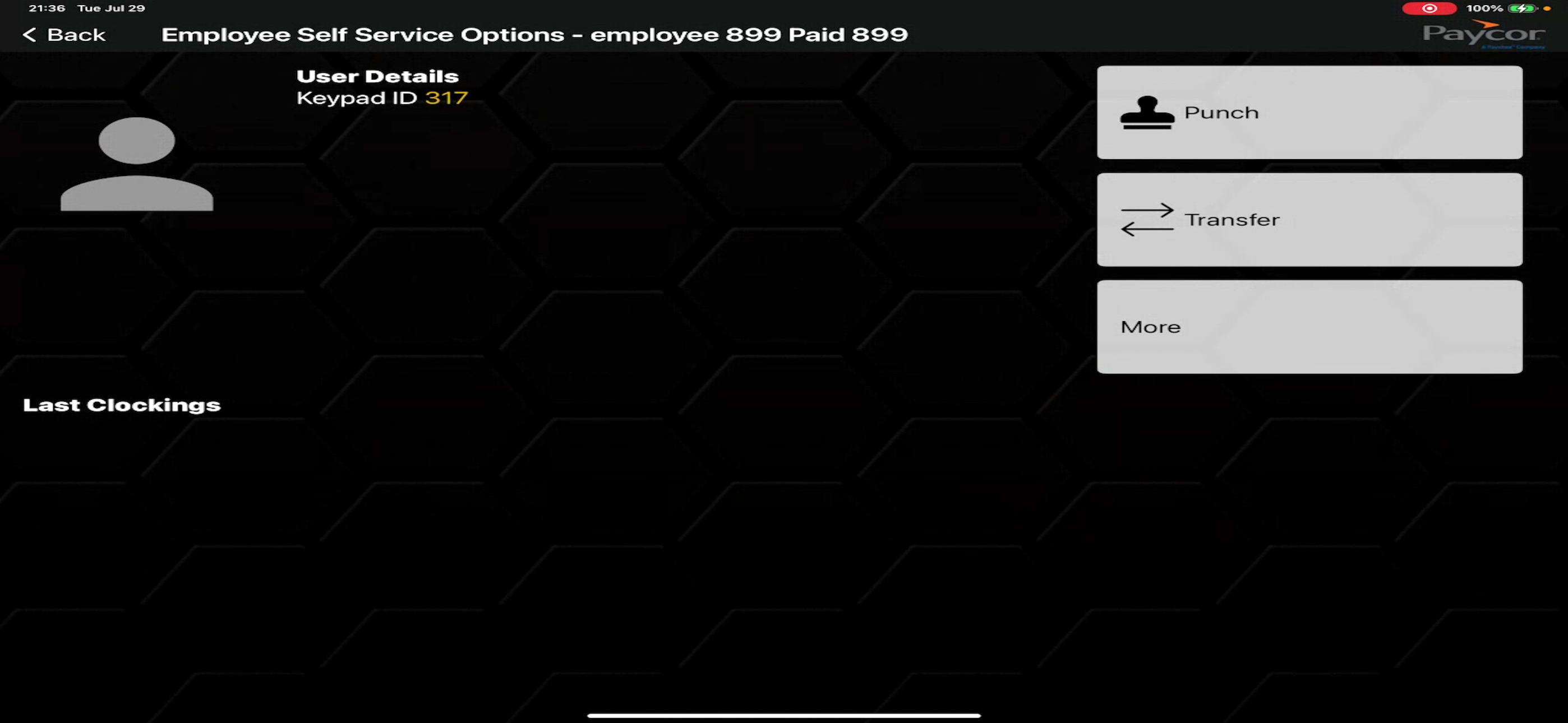 Paycor Time Mobile Clock screenshot 3