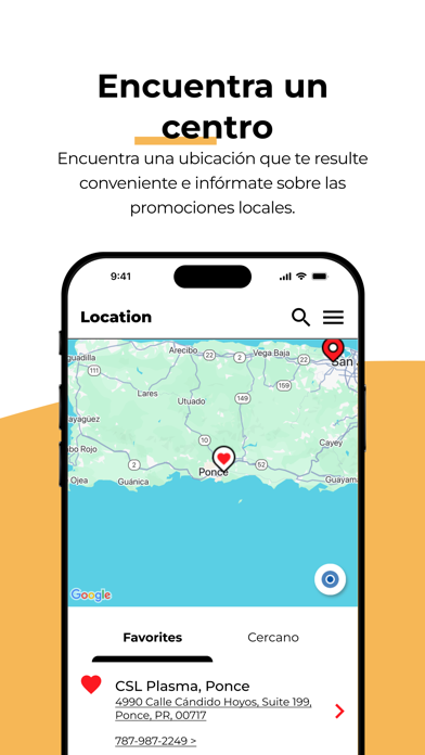 CSL Plasma Puerto Rico screenshot