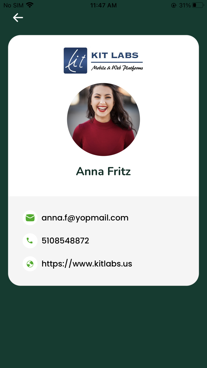 Kitlabs - My Digital Card