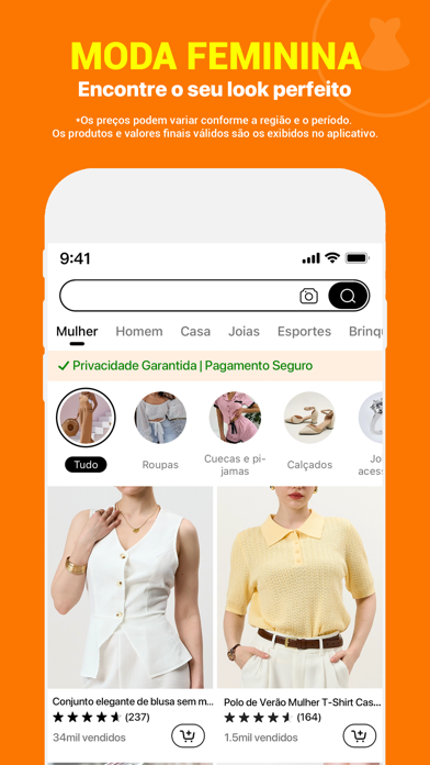 Temu: Compre como bilionário App Store preview screenshot 2