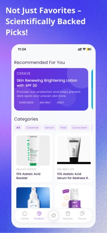 SkinMama: Face Scan & Skincare iPhone screenshot