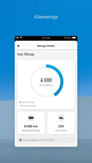 Captura de pantalla de Mercedes-Benz Finance EU en iPhone 4