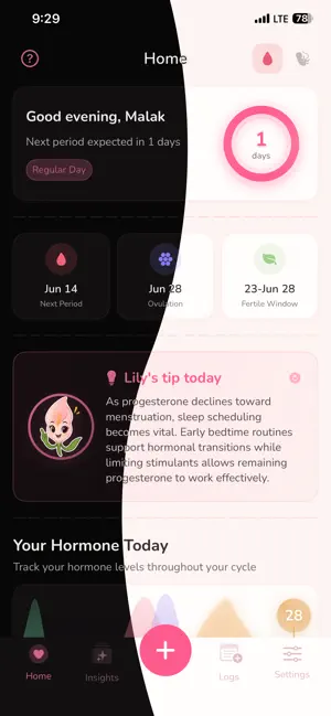 Lily: Period & Health Tracker screenshot 1