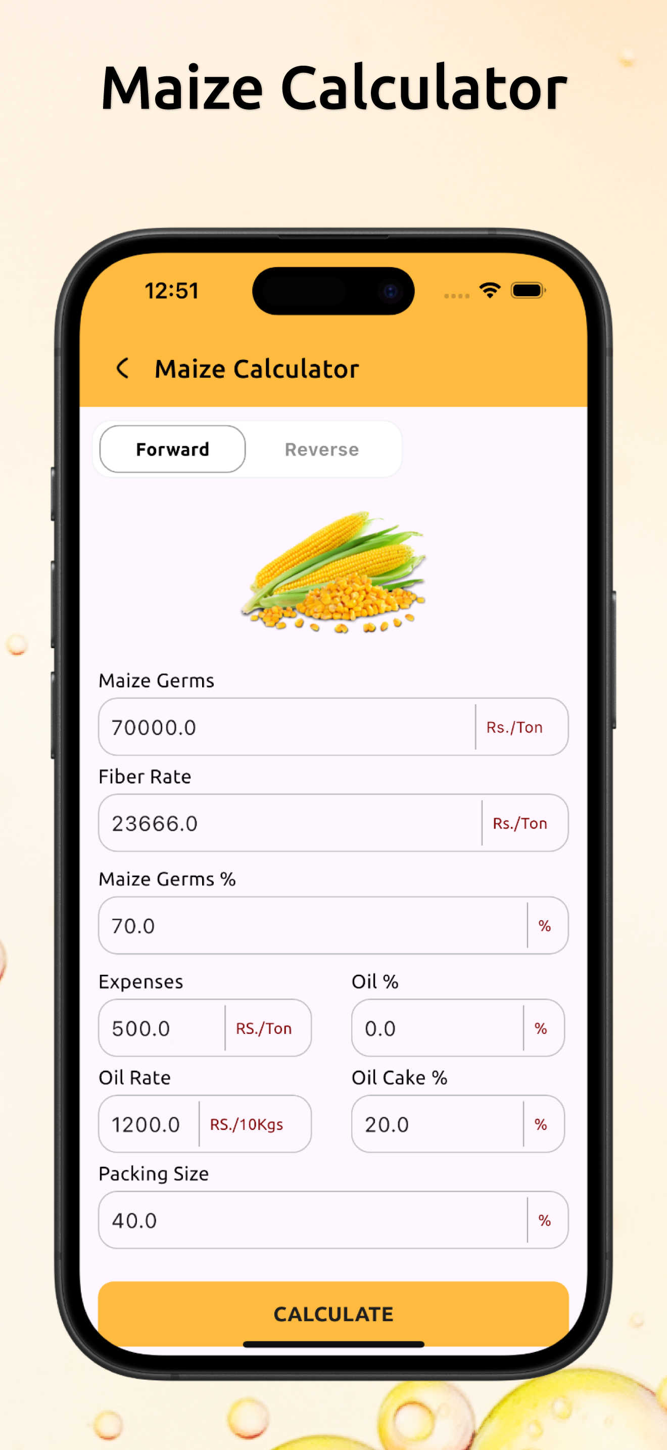Moro Oil Calculator screenshot 3