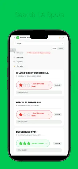 Screenshot von DineScore auf dem iPhone 2