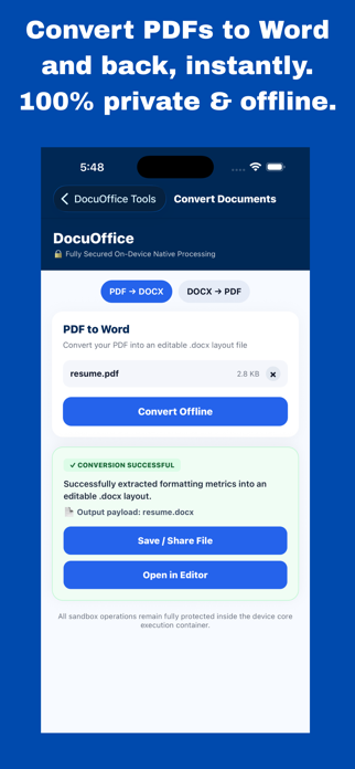 DocuOffice: PDF & Word Editor Screenshot 2 of 7