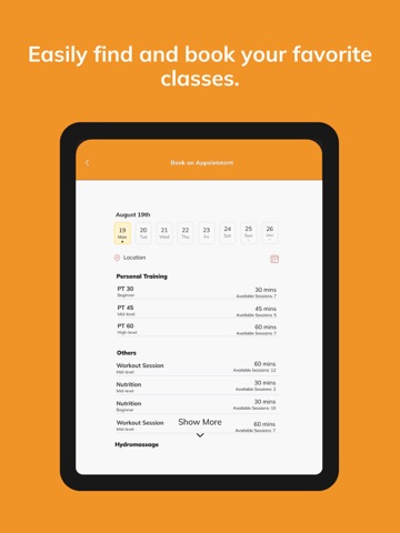 Powerhouse Gym. iPad screenshot
