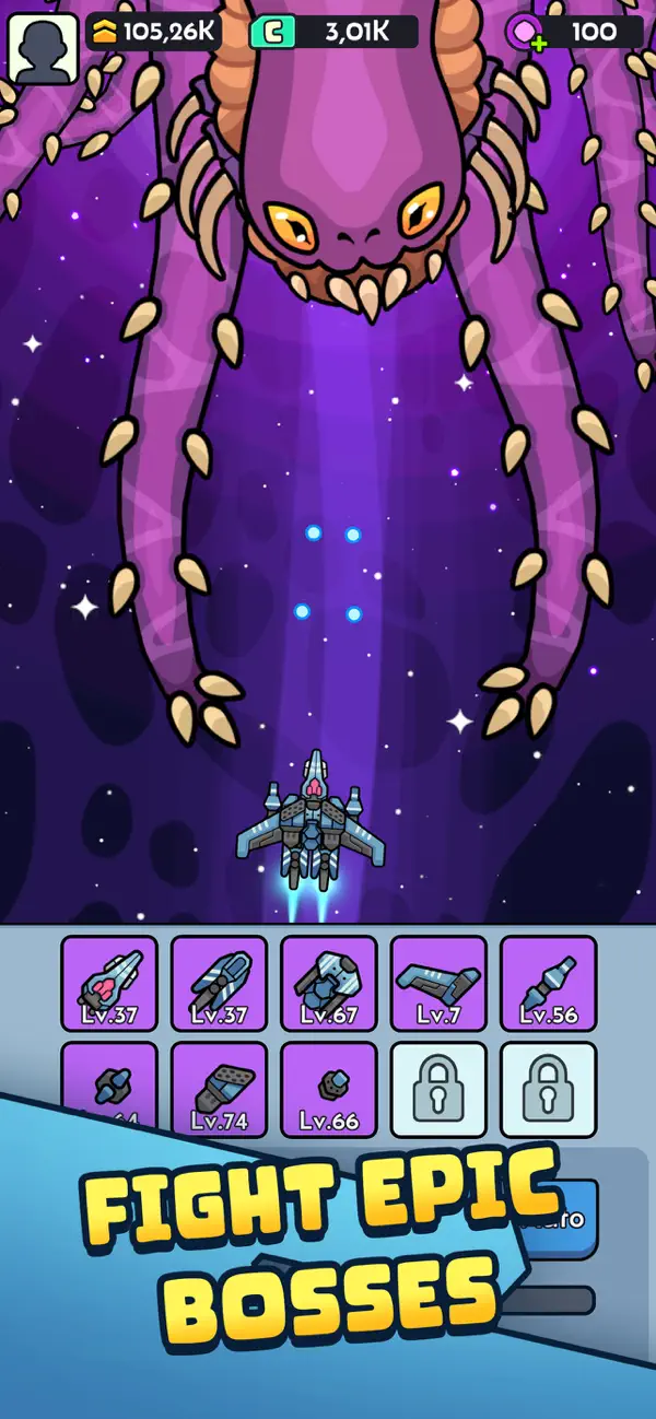 Idle Space: Ship Crafting RPG iOS Mod IPA screenshot 2 - iOS game interface
