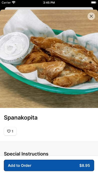 Mister Mike's Gyros iPhone screenshot 3 - Food & Drink app