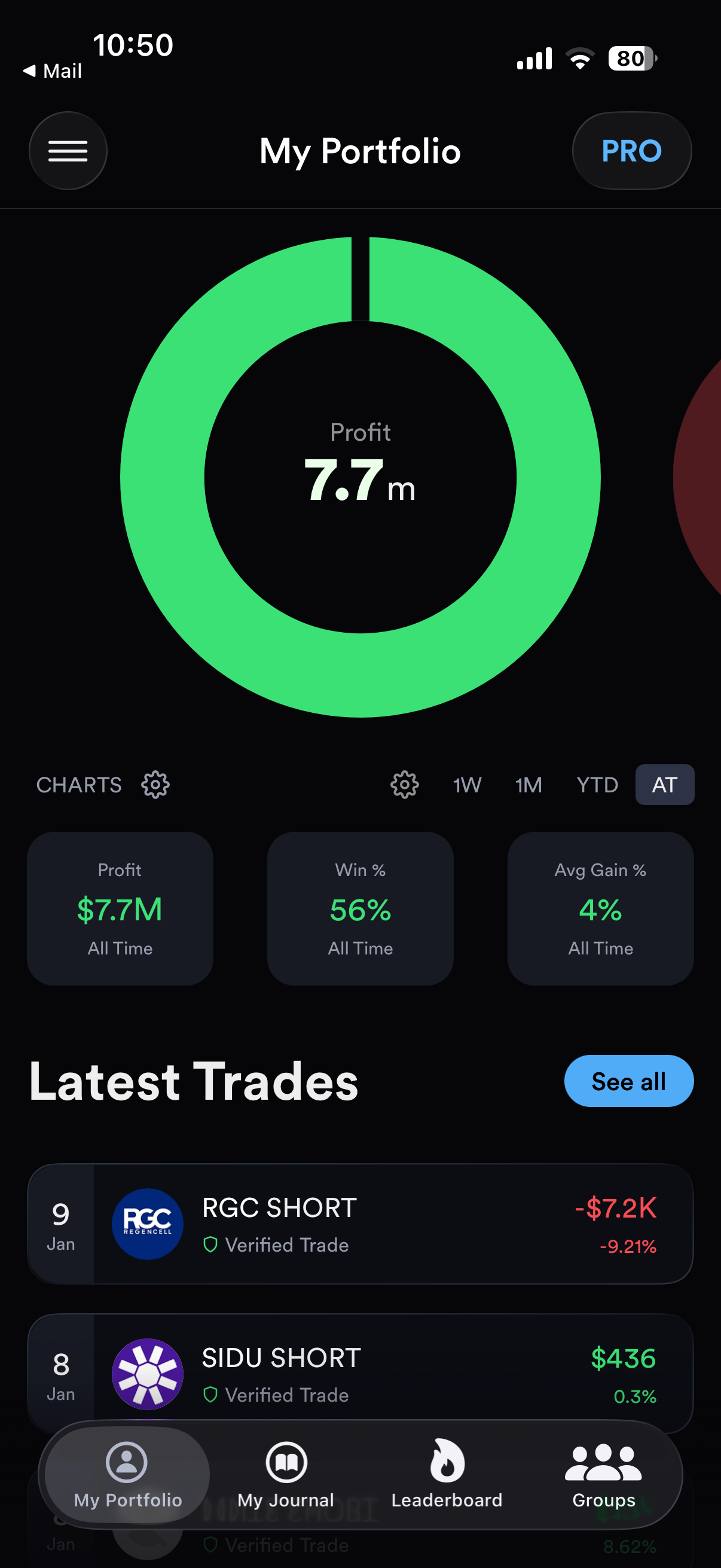 kinfo - Trading Journal