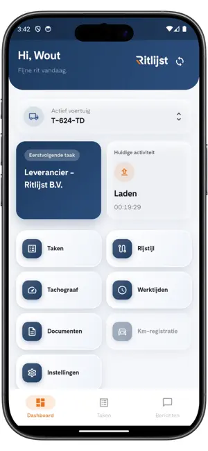 Ritlijst screenshot 1