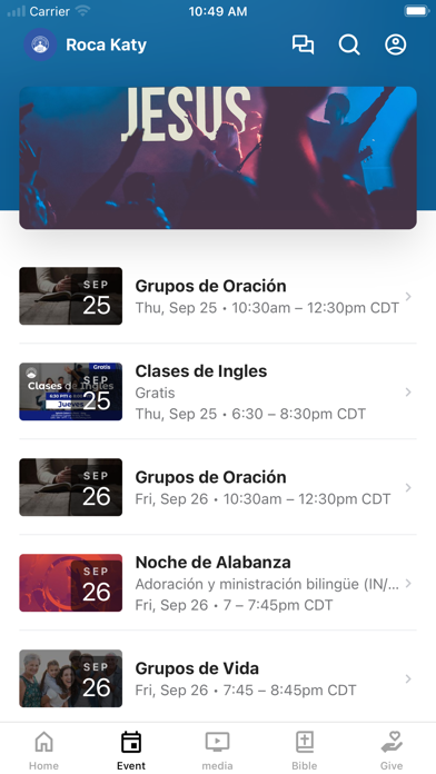 Church On The Rock - Katy iPhone screenshot 2 - Education app