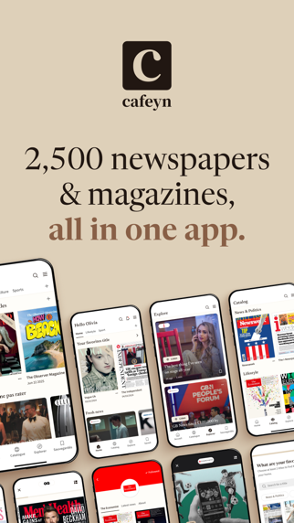 Screenshot 1 of Cafeyn - News & magazines App