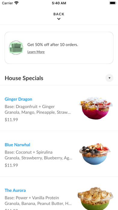 The North Bowl iPhone screenshot 3 - Food & Drink app
