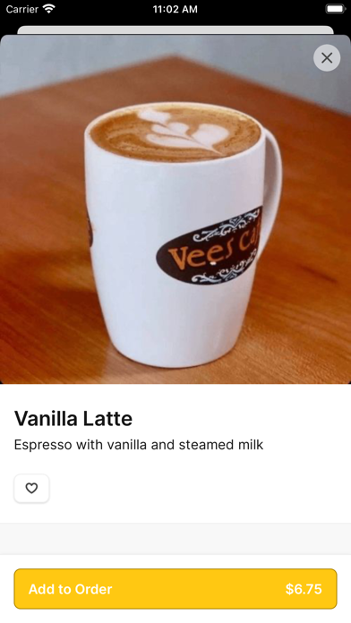 Vees Cafe LA Screenshot 3 - AppWisp.com Vees Cafe LA Screenshot 3 - AppWisp.com