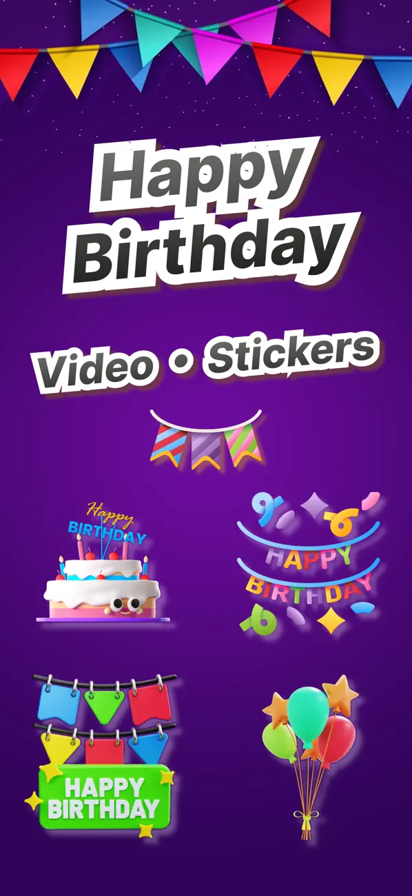 Screenshot #1 pour Birthday Wish: HBD Video Maker