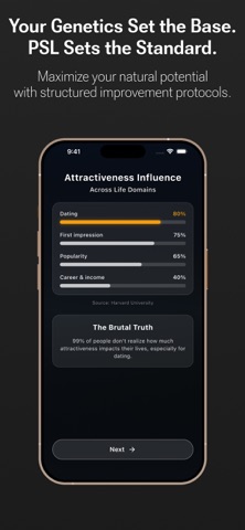 Looksmax Attractiveness Test iPhone screenshot