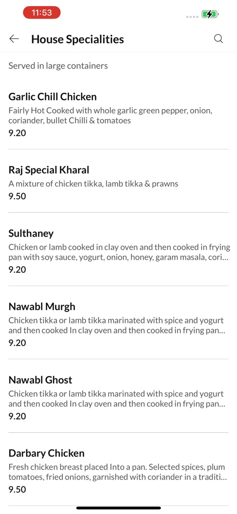 The Raj Restaurant - Food & Drink App | MWM