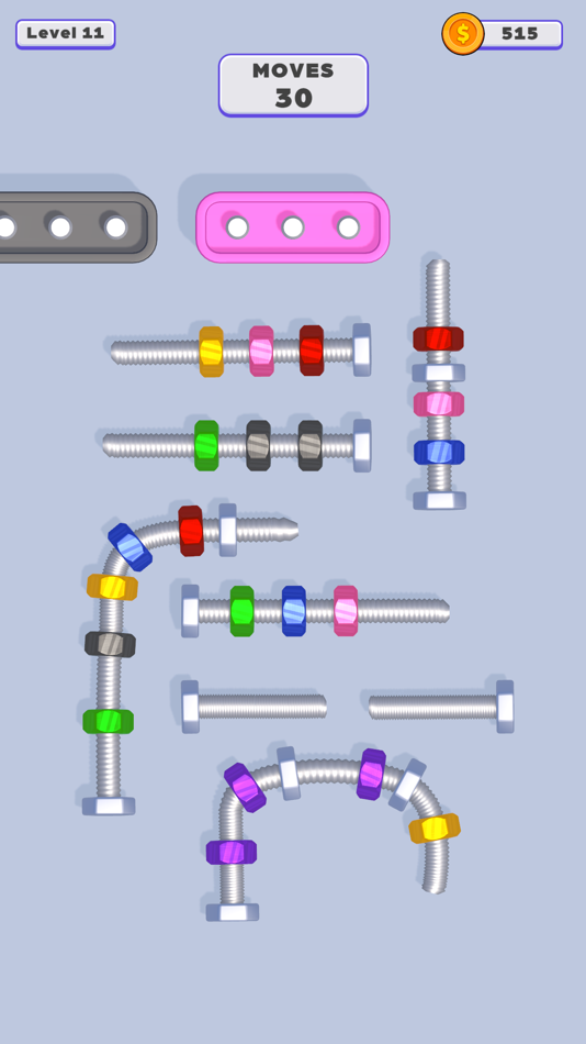 #4. Bolt Sort Quest (iOS) By: Wixot Studios