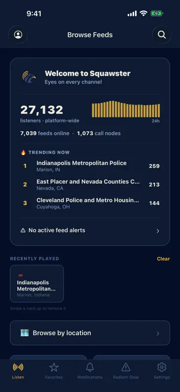 Squawster - Police Scanner screenshot 1 of 5