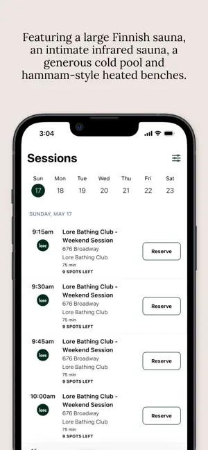 Lore Bathing Club NYC screenshot 3