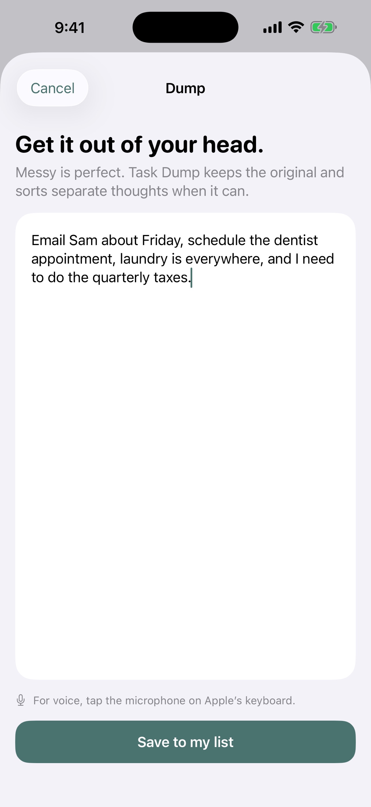 Screenshot 2 of Task Dump