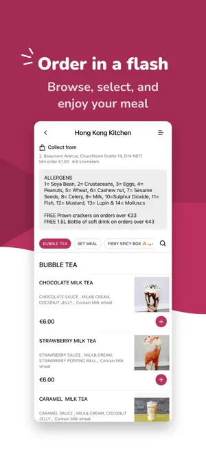 Hong Kong Kitchen App screenshot 1