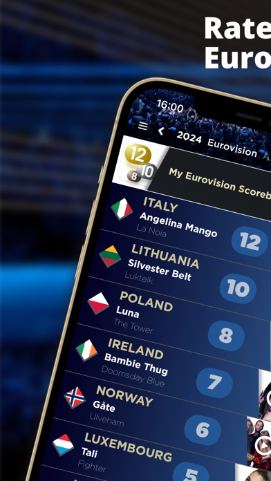 My Eurovision Scoreboard Screenshot